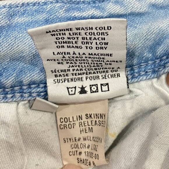 Hudson | Collin Mid Rise Skinny Jean cropped Back Flap Pockets | Size 30 Women's - Picture 11 of 12